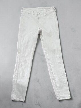 H&M &Denim Skinny Jeans Women’s Size 26 White Regular Waist Ankle Length